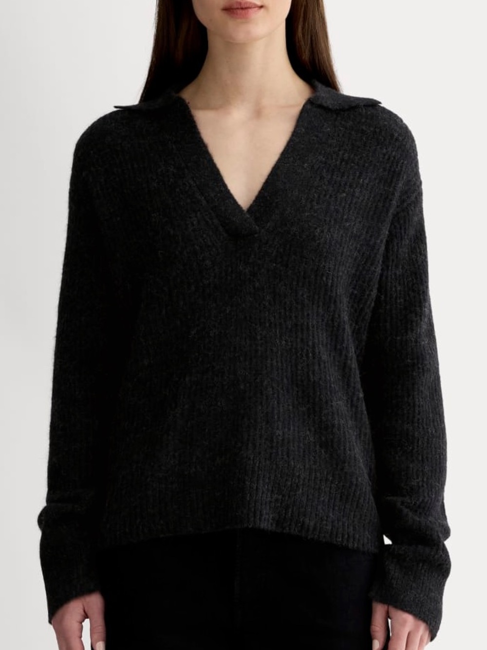 Everlane Oversized Alpaca Blend Polo Sweater Small